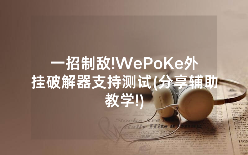 一招制敌!WePoKe外挂破解器支持测试(分享辅助教学!)