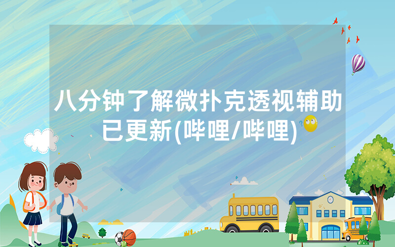 八分钟了解微扑克透视辅助已更新(哔哩/哔哩)