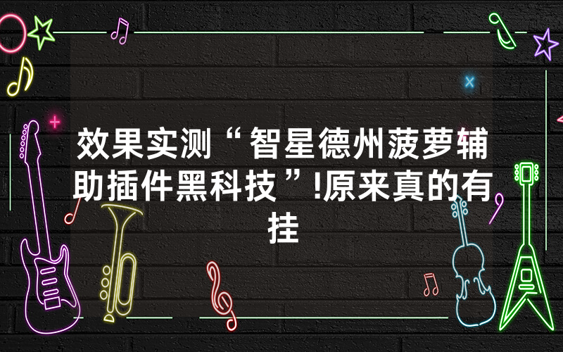 效果实测“智星德州菠萝辅助插件黑科技”!原来真的有挂