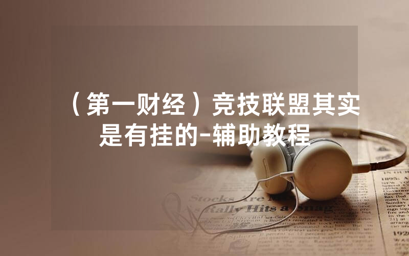 （第一财经）竞技联盟其实是有挂的-辅助教程