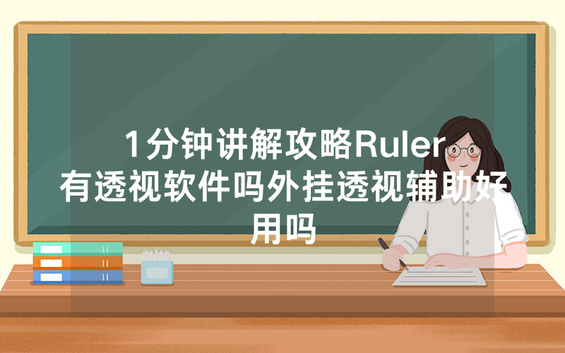 1分钟讲解攻略Ruler有透视软件吗外挂透视辅助好用吗