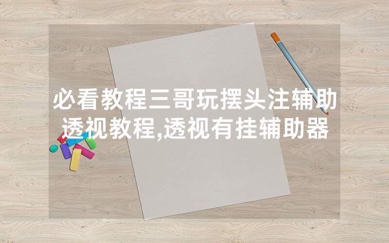 必看教程三哥玩摆头注辅助透视教程,透视有挂辅助器