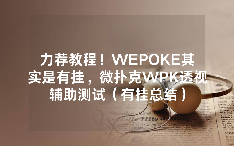 力荐教程！WEPOKE其实是有挂，微扑克WPK透视辅助测试（有挂总结）