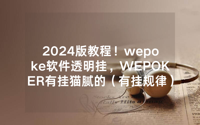 2024版教程！wepoke软件透明挂，WEPOKER有挂猫腻的（有挂规律）