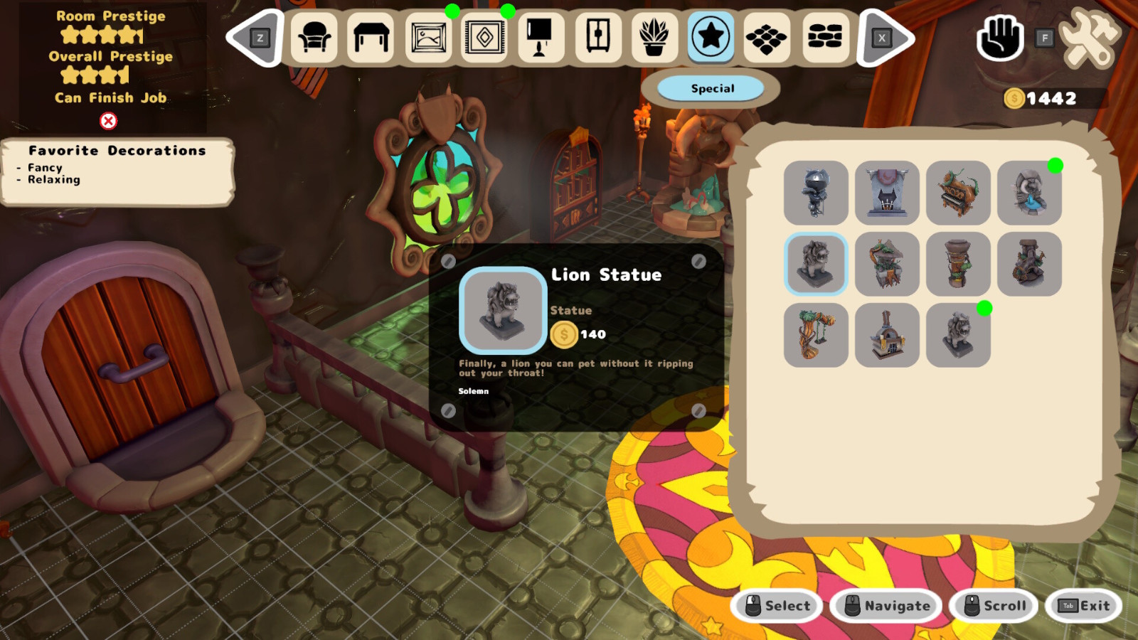 冒险/室内设计游戏《Cozy  Dungeons》Steam页面上线 支持中文