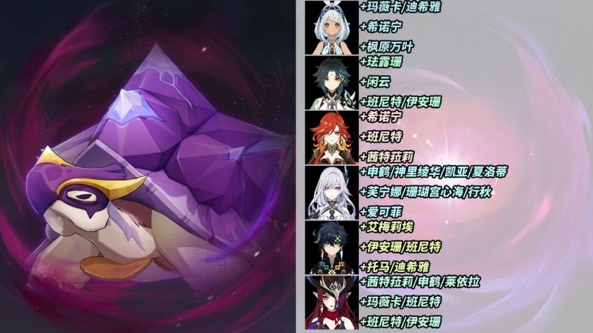 《原神》幽境危战攻略难度高但可选阵容多，10种配队推荐