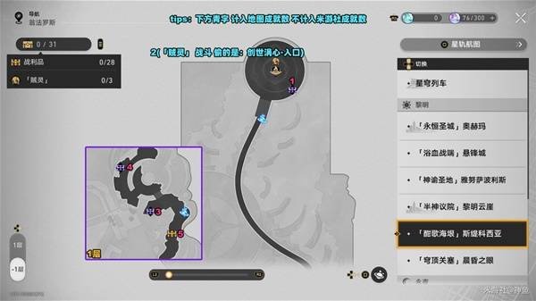 《崩坏星穹铁道》酣歌海垠斯缇科西亚战利品收集攻略